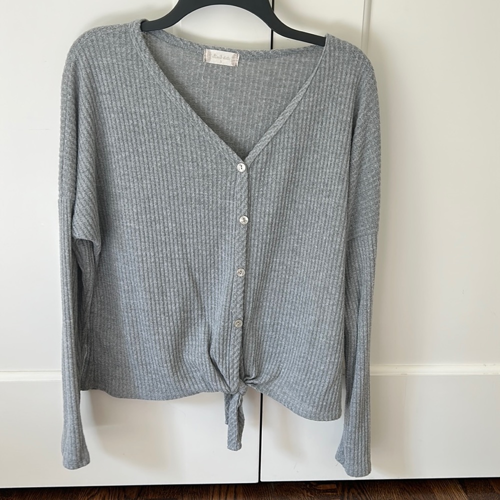 Altar’d State Gray Knit Top